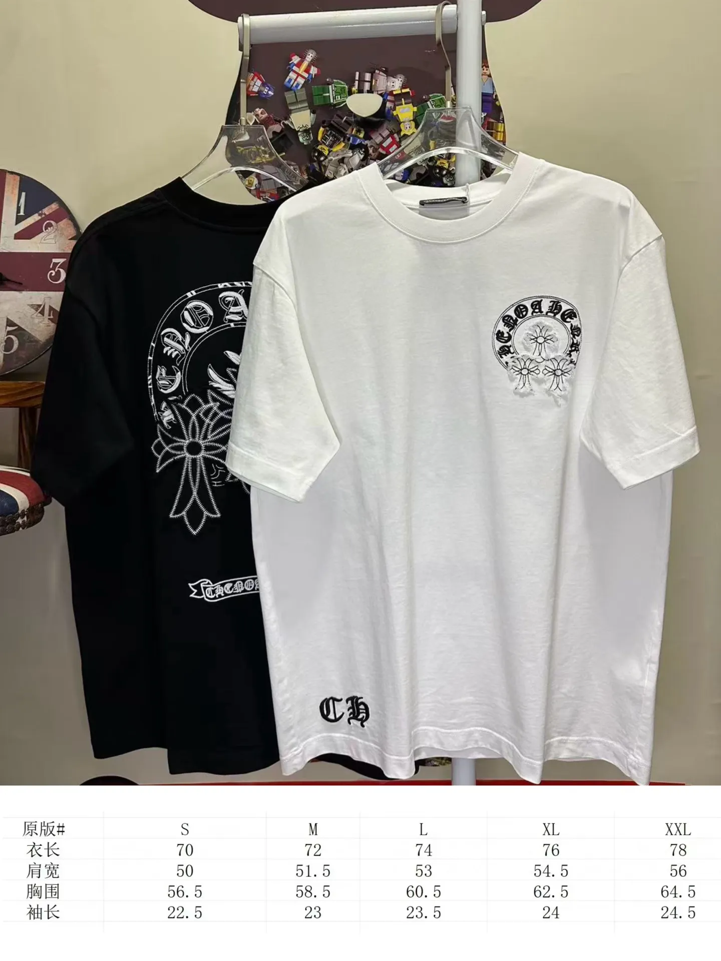 L 26938# CH New Arrival T ： Quality 🪡 ：Black White SIZE：S-XXL